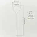 Wiederverwendbarer transparenter herzförmiger Glasstrohhalm gegen Falten - Herz Anti-Lippenfalten Strohhalm / 1 STK / Transparent