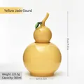 Eleganter topasgelber Vorratsbehälter in Flaschenkürbis-Form für Süßwaren, 360ml - Topasgelb