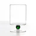 Copa de estilo francés con detalle de cuenta verde, variante de tamaño alto - Versión Grande / Cuenta Verde