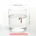 Christmas candy cane motif heat-resistant glass cup, 400ml capacity, 8cm diameter - Candy Style / 400ml