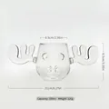 300ml Rentier Glasbecher aus Borosilikatglas mit Geweihgriffen und Größenangaben - 300ml / Elch-Glaskunst Typ A / Transparent