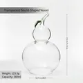 Tarro de cristal transparente con forma de calabaza para caramelos y aperitivos - Transparente