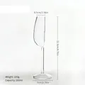 Kreatives, vertikal halbgeschnittenes Champagnerglas aus Glas mit 200 ml Fassungsvermögen - 1 Stück / 200ml