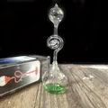 Green liquid hand boiler glass thermometer scientific toy for physics educational gift - Green