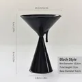 Elegant black glass incense burner holder with artistic drip design for zen aromatherapy - Black