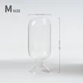 Medium sized capsule glass storage bottle for long matchsticks, dimensions 8cm by 19cm. - Medium (Without Matches)