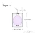 150ml double-walled glass oil dispenser with elegant purple inner sphere design - Small (150ml) / Pink