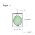 Creative double-layered glass oil dispenser Style S featuring a 150ml capacity design - Small (150ml) / Green