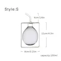 Creative double-walled glass oil and vinegar dispenser Style S with 150ml capacity - Small (150ml) / Gray