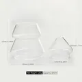 Minimalist Christmas tree glass storage jar with lid for candy and holiday decor - 420ml / Clear