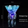 Verre à cocktail pieuvre en borosilicate, hauteur 12,5 cm et ouverture de 9,0 cm - Verre Poulpe (Transparent)