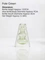 Creative Nordic double-layer light green glass vase, height 13.5cm for floral decor - Green Pagoda Style (HP2030 F)