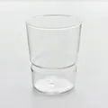 Minimalist stackable heat-resistant clear glass cup for home water, coffee, or tea - 101-200ml / Transparent Cup