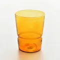 Modern minimalist stackable amber colored glass cup for coffee and cold beverages - 101-200ml / Amber Cup