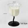 Copa de vino de lirio de los valles alta con tallo negro, 140 mm - Copa Lirio Alto (220ml) / 220ml