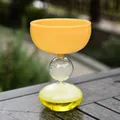 Creative orange and yellow bubble glass dessert cup for ice cream or yogurt snack. - Large Version / Amber Yellow