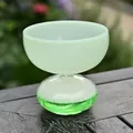 Creative ins-style green bubble glass dessert cup featuring a frosted mint green bowl - Medium Version / Mint Green