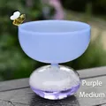 Creative purple bubble glass dessert cup for ice cream and yogurt, medium size variant - Bee Decoration Medium Size / Lavender