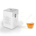 Elegantes Set aus diamantförmigen Whiskeygläsern aus Borosilikatglas mit Geschenkbox - Doppelbecher Set Mit Box / Transparent