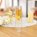 Creative double-wall clear glass champagne flute for sparkling wine and cocktails - Champagne Flute / 100ml