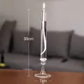 Gran lámpara de aceite de vidrio nórdico candelabro decorativo hogar, 30 cm alto - Candelabro Tamaño Grande