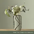 Minimalist clear glass vase for home decor, Zen style flower arrangement, 7.5x17cm - Sunflower Bottle / W 7.5cm x H 17cm