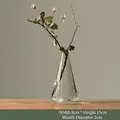 Minimalist transparent teardrop-shaped glass vase for Zen home decor and floral display - Water Drop Bottle Style