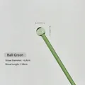 Hitzebeständiger grüner Borosilikatglas-Strohhalm, runder Kopf, 18 cm Länge, 0,8 cm Durchmesser - Rundspitze / 8mm*18cm / Grün