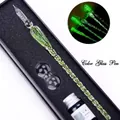 Green luminous glass dip pen calligraphy set with ink and pen rest in black gift box - Gift Box Version / Green
