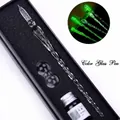 Elegant luminous glass dip pen gift set with ink bottle and pen rest - Gift Box Version / Black