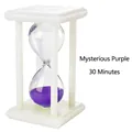 30-minute creative hourglass timer with purple sand and white frame for kids - 30 Minutes / Purple