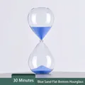 Eleganter 30-Minuten-Glas-Sanduhr-Timer mit blauem Sand für moderne Bürodekoration - 30 Minuten / Blaufluss