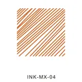 Detailed swatch of Winter Persimmon orange ink for glass dip pens and fountain pens - Winter Persimmon (INK-MX-04)