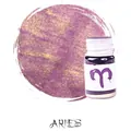 Aries zodiac shimmer purple fountain pen ink with gold glitter for creative calligraphy - Aries / Grape Purple