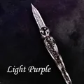 Elegant handmade luminous glass dip pen in light purple color for elegant calligraphy - Luminous Light Purple