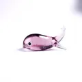 Reposaplumas de cristal púrpura en forma de ballena para plumas de inmersión y de firma - Forma Ballena-Púrpura