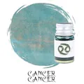 Shimmering teal ink for dip pens - Cancer zodiac theme 10ml bottle - Cancer / Truffle Green
