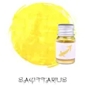 Sagittarius series gold powder fountain pen ink in small glass bottle - Yellow