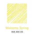 Bright yellow color swatch for glass dipping pen ink in variant Early Spring shade - Early Spring (INK-MX-05)