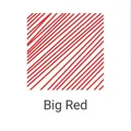 Vibrant bright red ink sample swatch for glass dip pens and calligraphy art projects - Red