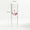 Handmade clear glass cylinder oil lamp candle holder for home decoration 22cm height - Style A (zt040) / Large (6.5*22cm)