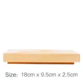 Base rectangular de madera para hucha con grabado personalizado gratuito, 18x9,5x2,5 cm - Base de madera / 18x9.5x2.5cm