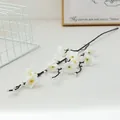 Artificial white plum blossom branch fake flower home living room decor photo prop - Plum Blossom / White