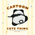 Mignon patch brodé panda de dessin animé, accessoire de vêtement DIY style coréen. - Vue de dos du panda