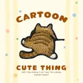 Patch brodé ours mignon dessin animé accessoire de vêtement autocollant décoratif - Vue de dos chat roux