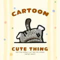Écusson brodé d'animal de dessin animé DIY, accessoire de vêtement mignon de style coréen. - Suspendu en ce moment