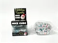 Christmas themed square squishy toy with blue snowflake patterns and display box - Style 1 (Santa Claus) / Box Packaging