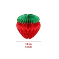 Erdbeer Papier Wabenball Hängendekoration für Sommer Hawaii Geburtstag Party Feierlichkeiten. - 15cm Rote Erdbeere / Wie abgebildet
