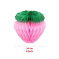 Rosa Erdbeere Wabenball aus Papier für Partydekoration, 20 cm hängender Anhänger. - 20cm Rosa Erdbeere / Wie abgebildet