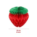 Erdbeere Wabenpapier Ball Hängende Dekoration für hawaiianische Sommer Geburtstagsfeiern. - 20cm Rote Erdbeere / Wie abgebildet